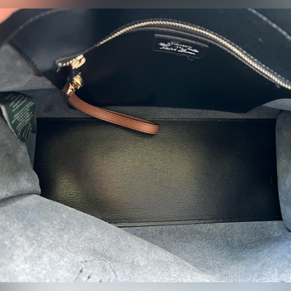 Ralph Lauren Saffiano Leather Satchel with crossbody strap - Picture 14 of 14